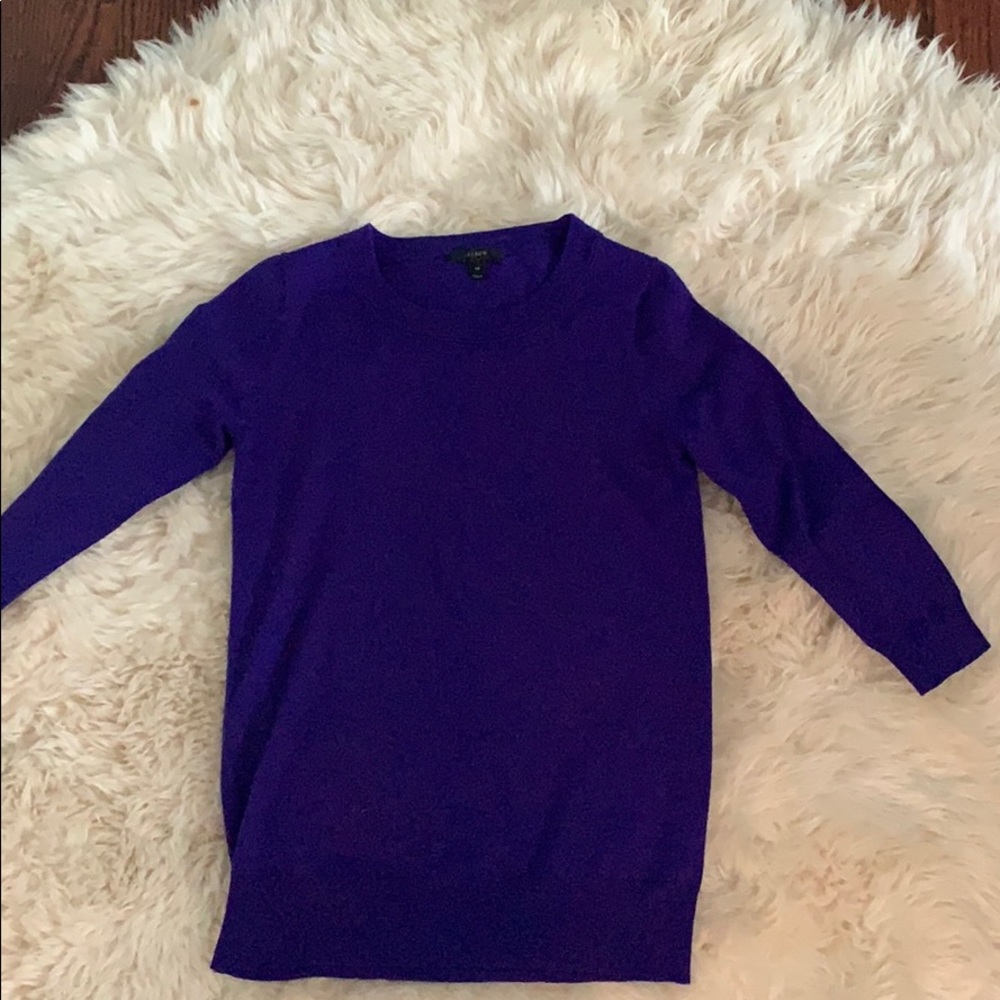Super comfy j crew bright blue crew neck